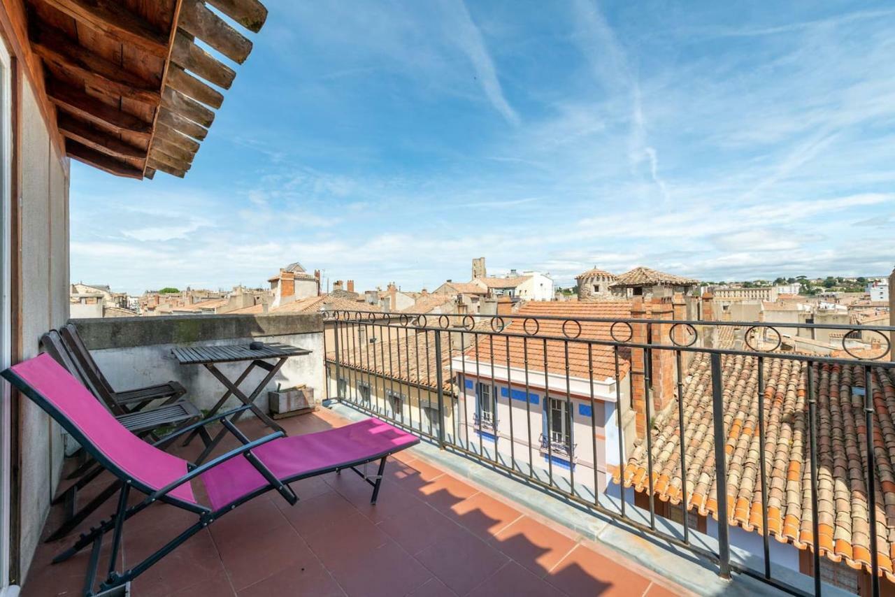Les Cles De Laure - Wine Loft, Terrasse Et Vue Extraordinaire Sur La Cite Medievale Каркасон Екстериор снимка