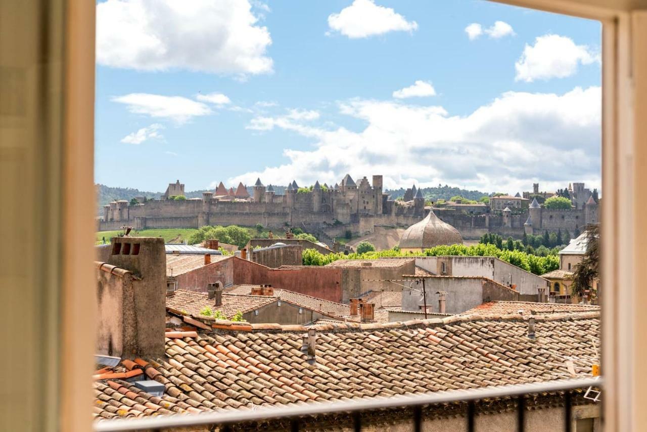 Les Cles De Laure - Wine Loft, Terrasse Et Vue Extraordinaire Sur La Cite Medievale Каркасон Екстериор снимка