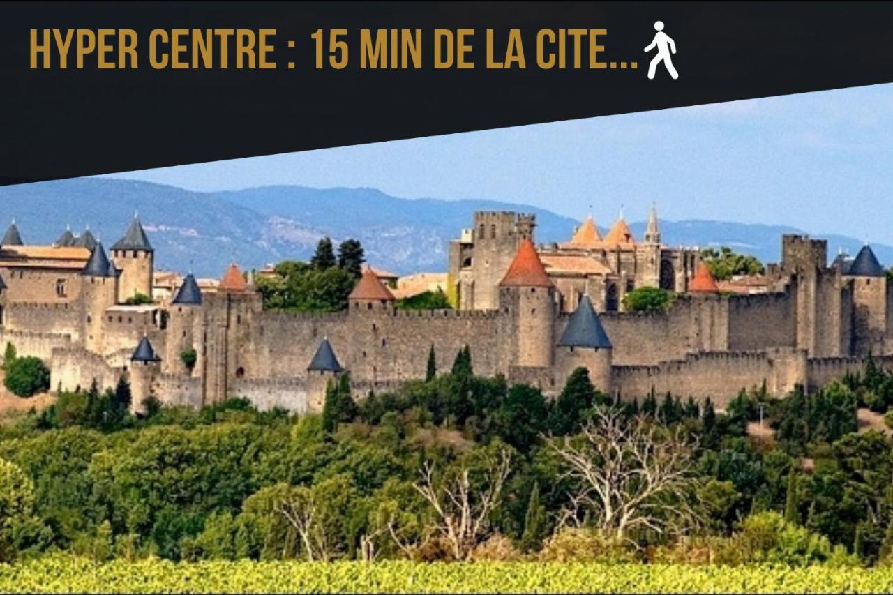 Les Cles De Laure - Wine Loft, Terrasse Et Vue Extraordinaire Sur La Cite Medievale Каркасон Екстериор снимка